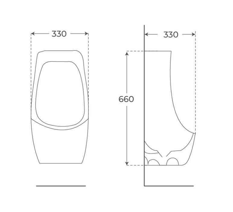 FOSSIL NATURA 02422 SIMA White Urinal