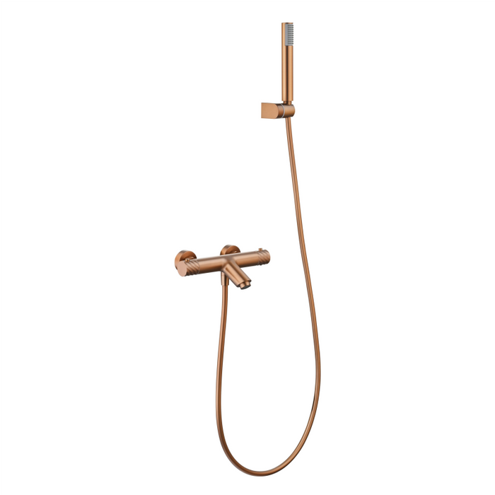 IMEX BTB063-4ORC BLESS-PALAU Termostatico Kit Oro Rosa Cepillado