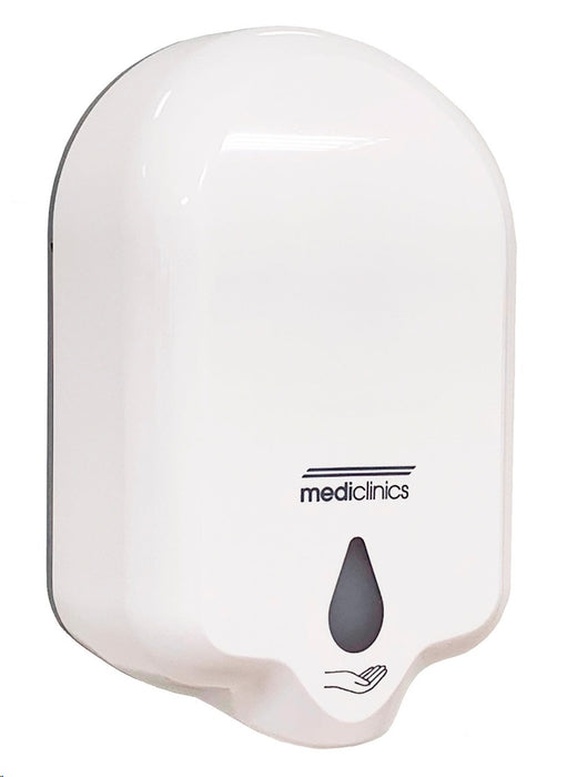 MEDICLINICS DJ0050A Dispensador Automático de Jabón Líquido/Gel Hidroalcohólico 1 2L ABS de Alto Impacto Blanco