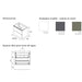 SALGAR UNIIQ Mueble de Baño con Tapa Encimera Solid Surface 2 Cajones Color Verde Bosque