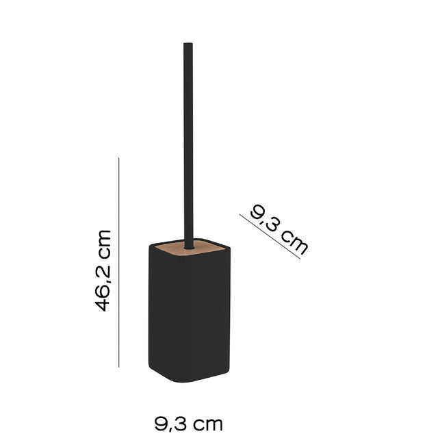 GEDY 13991400000 NINFEA Set 5 Piezas Negro Mate-Bambú