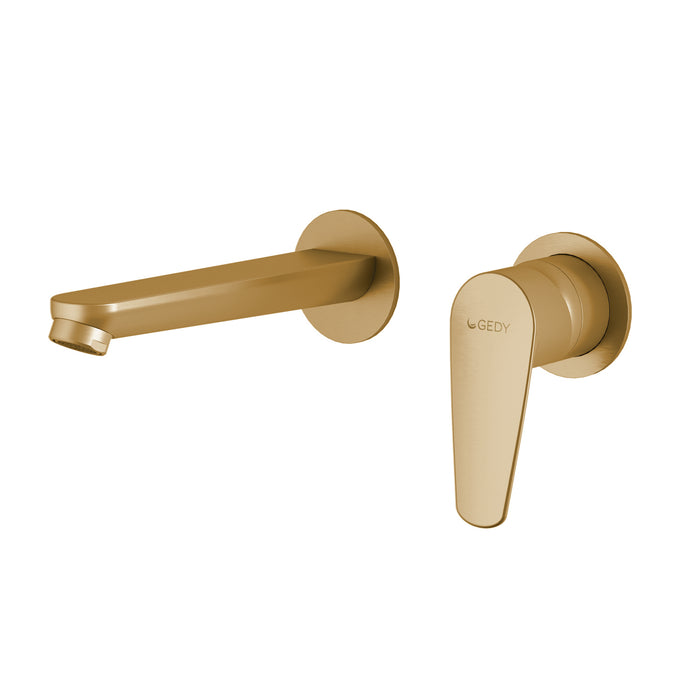 GEDY MXCO0788000 COMO Grifo de pared para lavabo oro mate