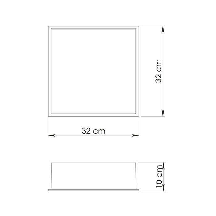 GEDY 24910200000 GUEST Hornacina 30 cm empotrada pared-ducha cuadrado blaco mate