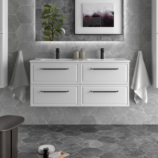 SALGAR 121797 RUNA Mueble+Lavabo IBON 120cm Blanco Mate