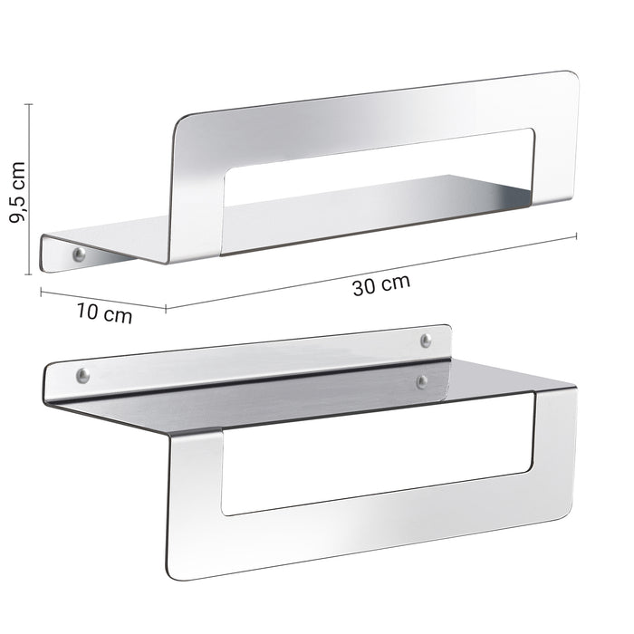 GEDY 20191330000 CLEO Estante toallero 30 cm cromo