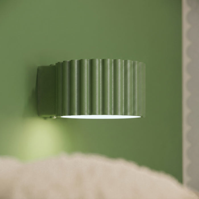SOLLUX SL.2615 Aplique de pared AURA verde oliva Gx53