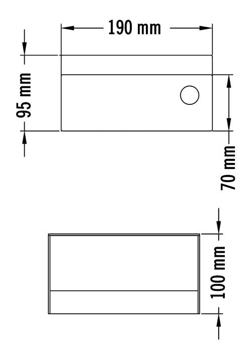 MEDICLINICS PP0104CS Cenicero Mural Basculante Acero Inox Satinado