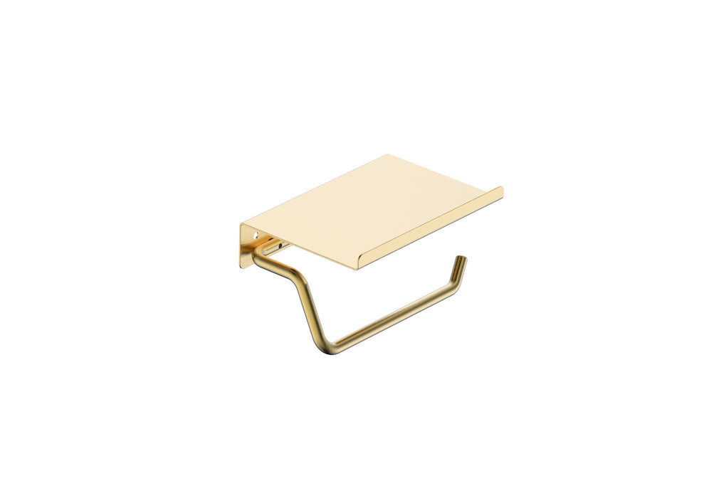 MEDIMEX CAE001-09/OC ESSENTIAL Portarrollos Con Tapa Oro Cepillado