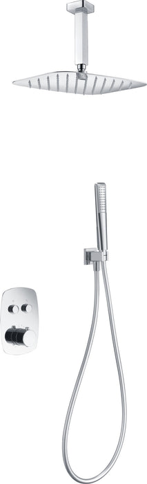 IMEX GPF036 FEROE Conjunto de Ducha Empotrado Termostático Cromo