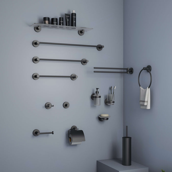 GEDY FP261400100 FELCE PLUS Percha Negro Mate