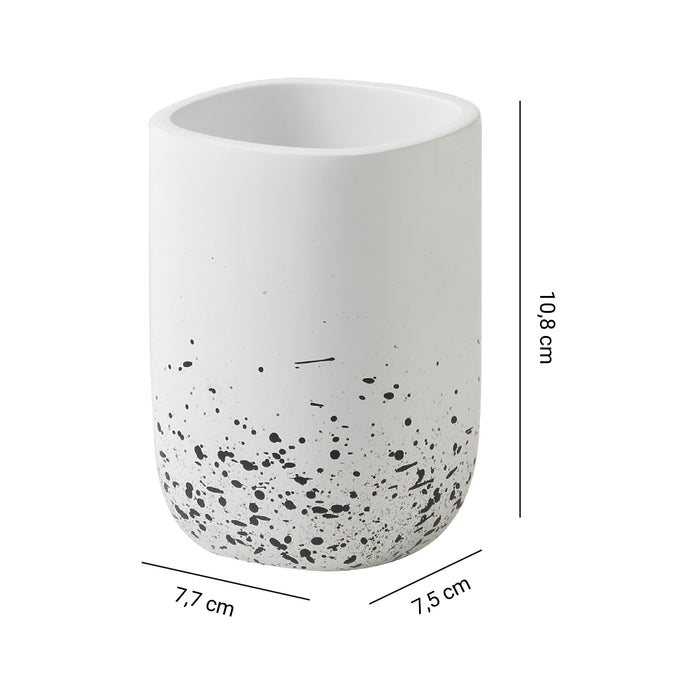 GEDY LL980200000 LAYLA White Toothbrush Holder
