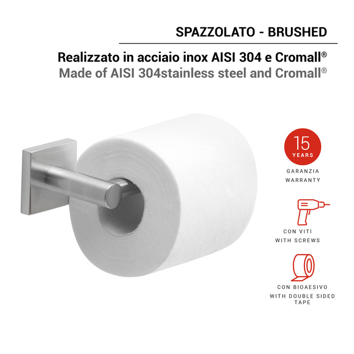 GEDY FJ243800000 FUJI Brushed Toilet Roll Holder