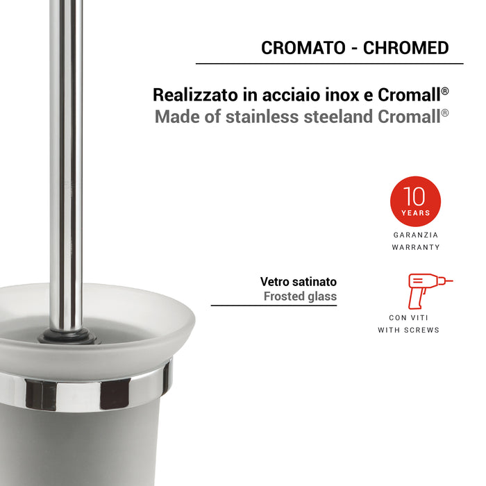 GEDY TN330313000 TONALE Chrome Toilet Brush