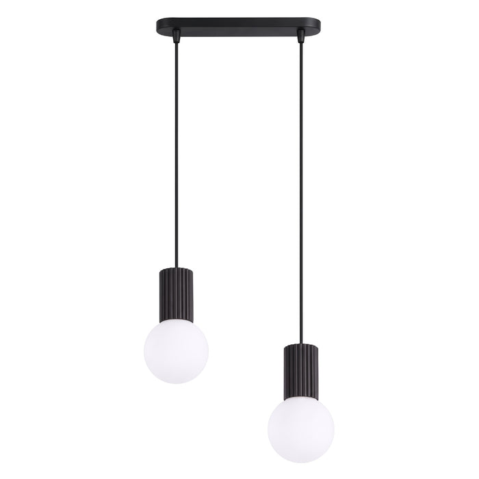 SOLLUX SL.1982 Lámpara Colgante Halo 2L Negra