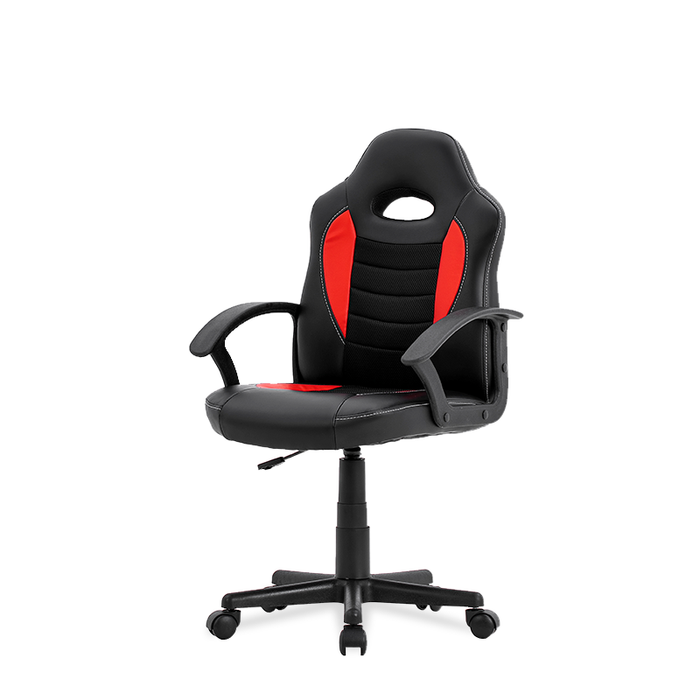 FURNITURE STYLE FS805NGRJ ZOE Imitation Leather-Textile Gaming Chair Black/Red