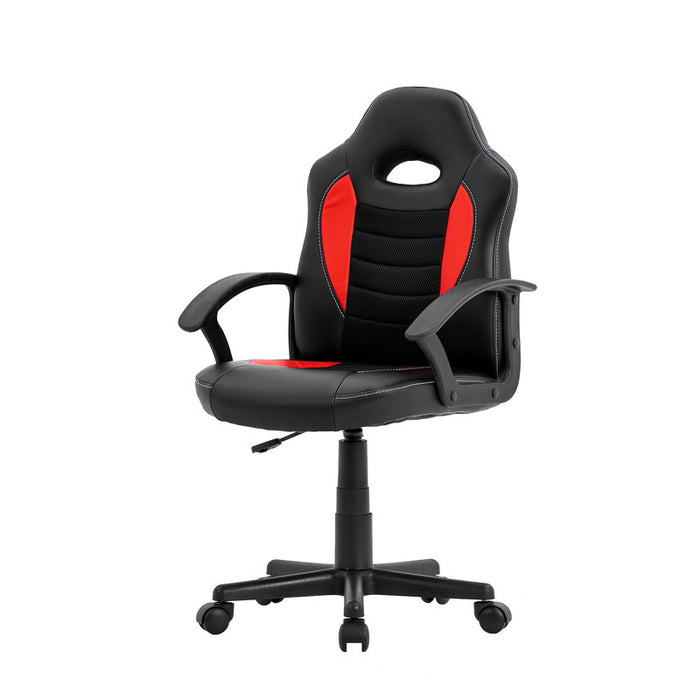 FURNITURE STYLE FS805NGRJ ZOE Imitation Leather-Textile Gaming Chair Black/Red