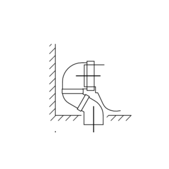 JACOB DELAFON E6095-NF Conexión Inodoro-Cisterna