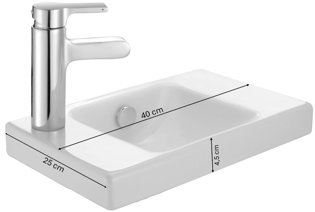 JACOB DELAFON E4759G-00 ODEON UP Lavamanos 40x25cm Blanco