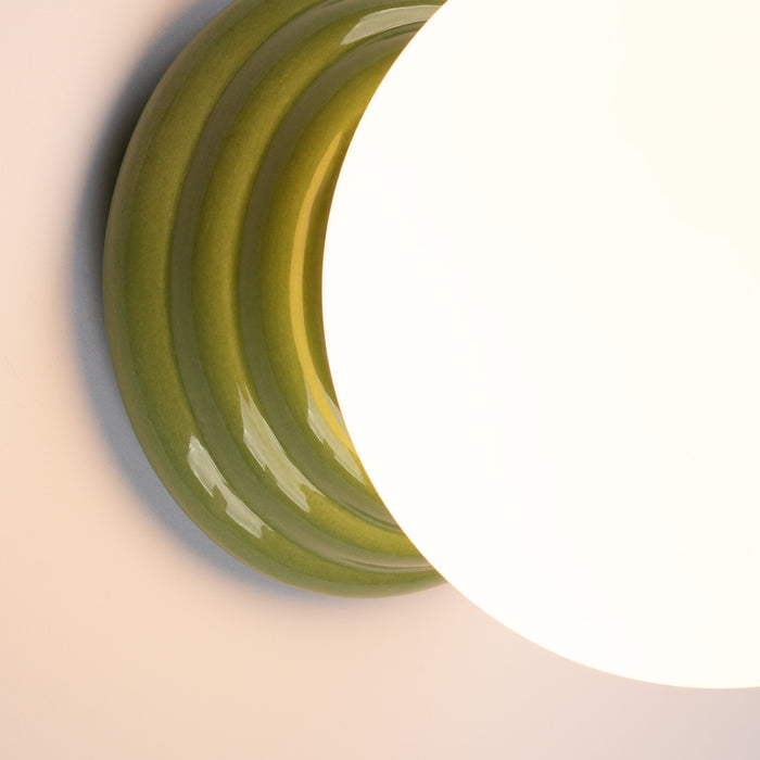 SOLLUX SL.1894 Aplique ZORI verde IP44 verde oliva
