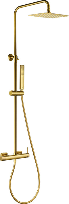 IMEX BDT064/OC TOSCANA-AREZZO Conjunto Monomando Ducha Oro Cepillado