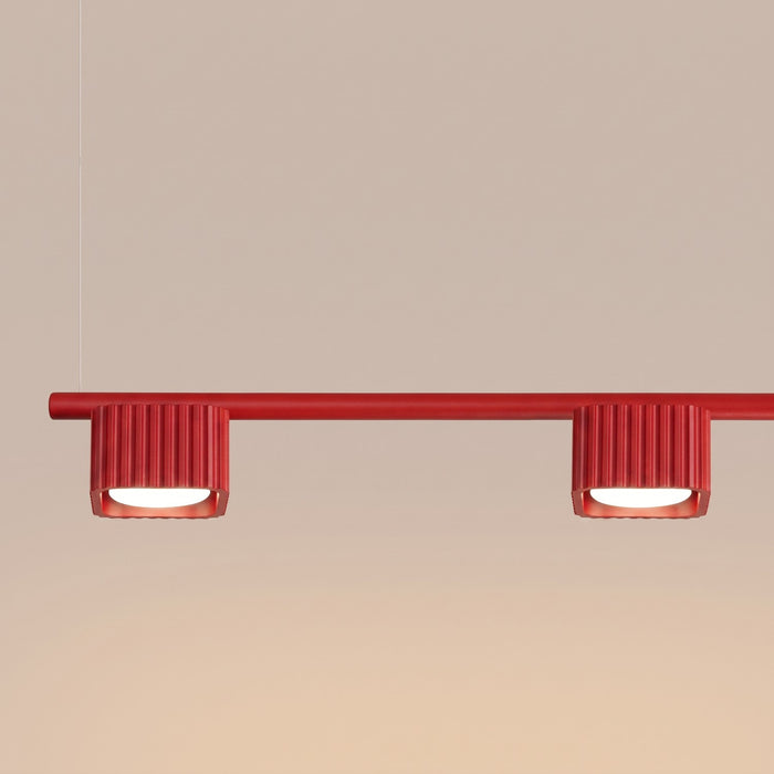 SOLLUX SL.3090 Lámpara De Araña Riff 4 Roja Gx53