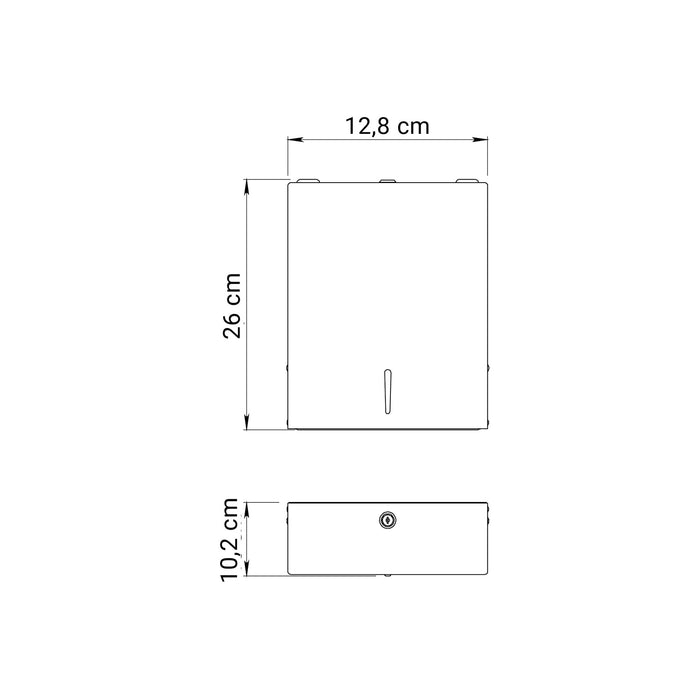 GEDY 24383800000 Dispensador Toallas Papel Cepillado