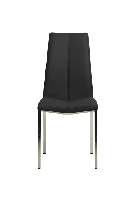 FURNITURE STYLE FS304NEGRPU MARIAN Pack 4 Dining Chairs PU Black Color