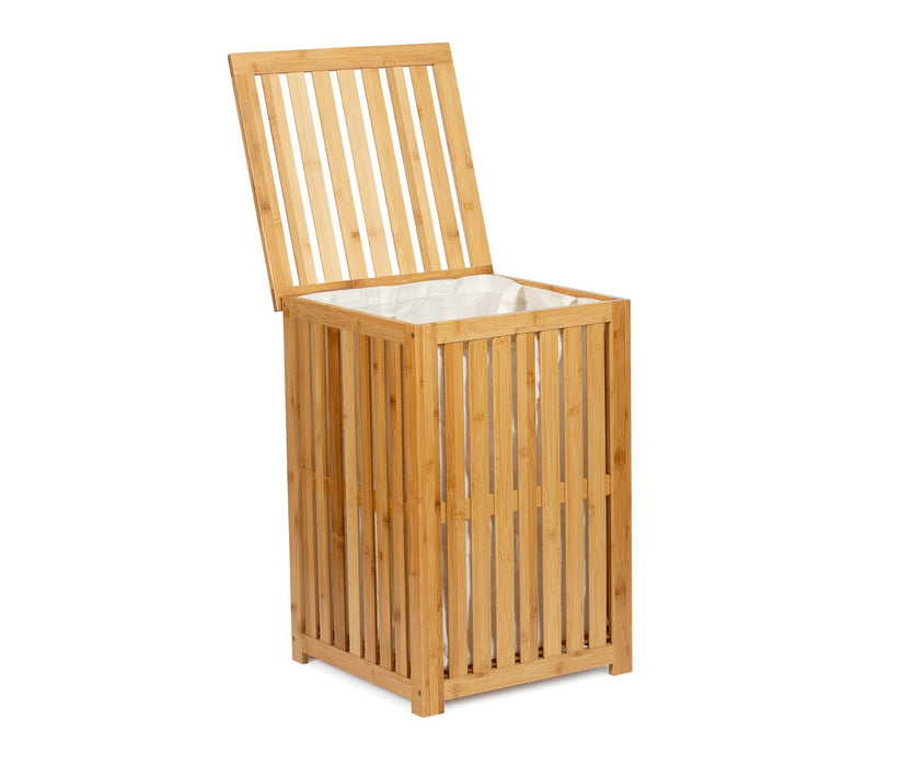 ANDREA HOUSE BA70152 Cesto Para La Ropa De Bambú Beige