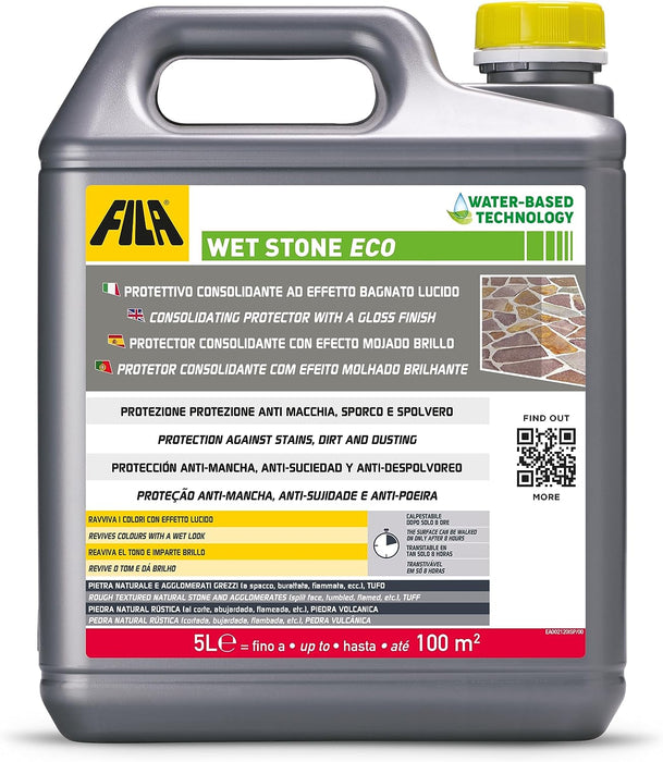 FILA 60900005ISP WET STONE ECO Wet Effect Consolidating Protector 5 Liters