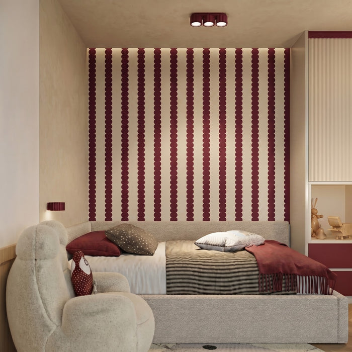 SOLLUX SL.2620 Aplique de pared AURA burdeos Gx53