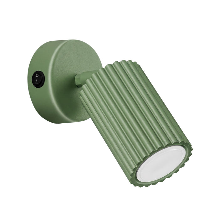 SOLLUX SL.2349 Aplique de pared KARBON salvia con interruptor