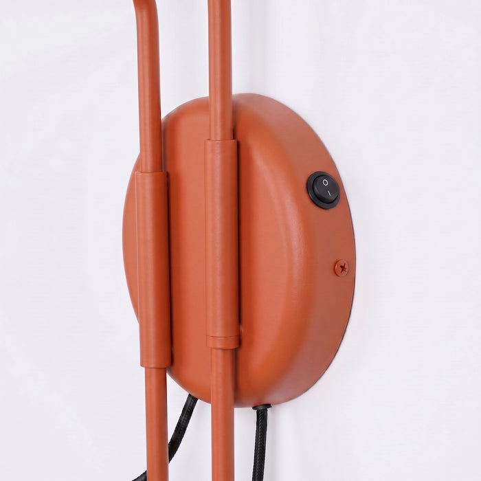 SOLLUX SL.2511 Aplique de pared NOX 2 ocre rojo con interruptor