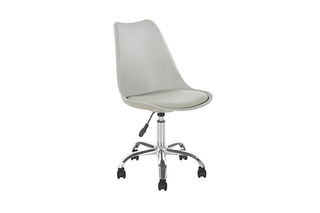 FURNITURE STYLE FS002CGR ADRIANA Study Chair ABS - PU Gray Color
