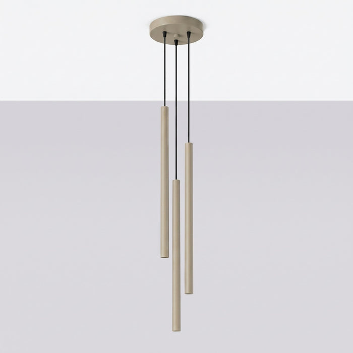SOLLUX SL.2119 Lámpara colgante PASTELO 3P topo