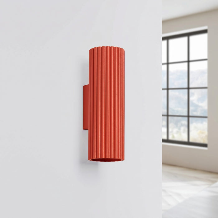 SOLLUX SL.2346 Aplique de pared KARBON 20 rojo