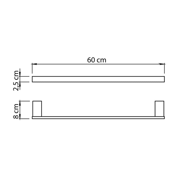 GEDY A5216038000 MAUI Toallero Cepillado