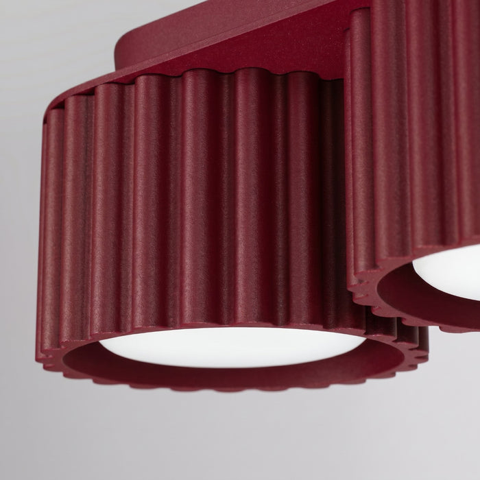 SOLLUX SL.2636 Plafón AURA 3 burdeos Gx53