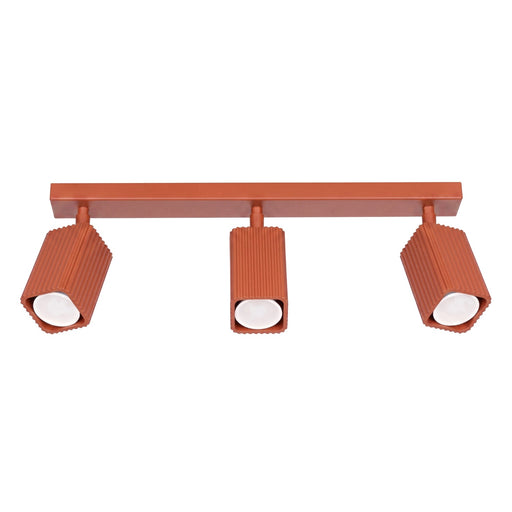 SOLLUX SL.3193 Lámpara De Techo Rayo 3L Ocre Rojo