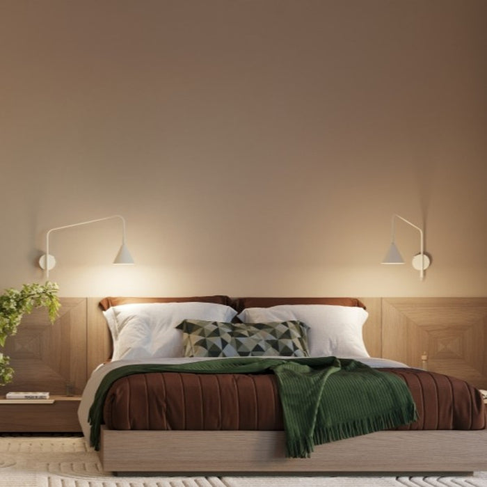 SOLLUX SL.2509 Aplique de pared NOX 2 beige con interruptor