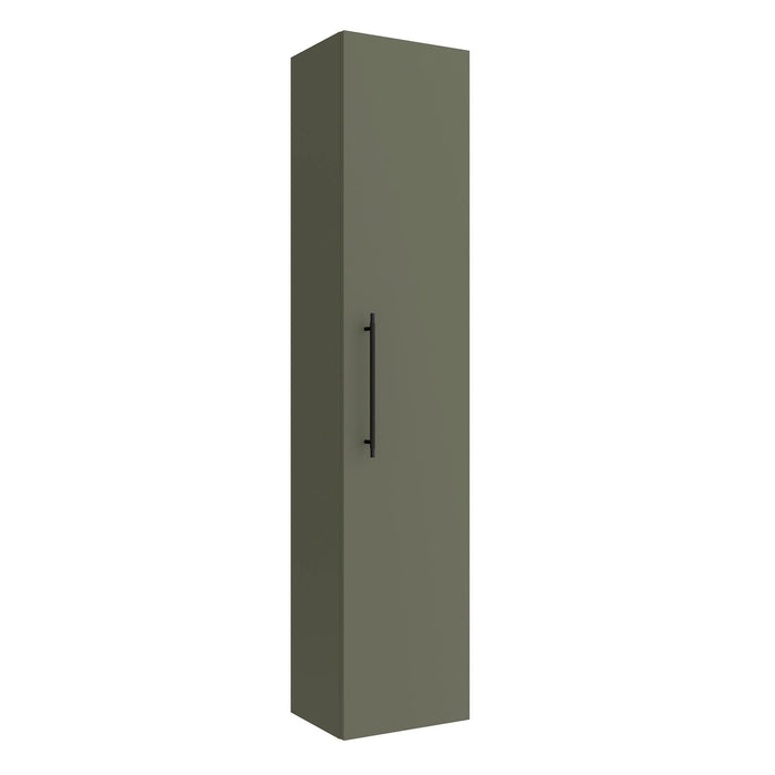 SALGAR SILANE Columna Mueble Verde Satinado Con Tirador Negro