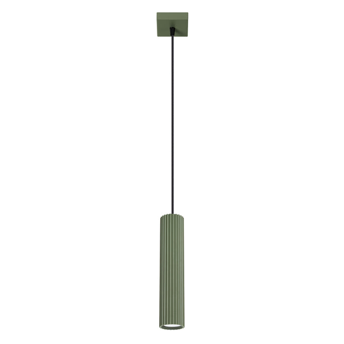 SOLLUX SL.1611 KARBON Lámpara Colgante 1 Verde Oliva