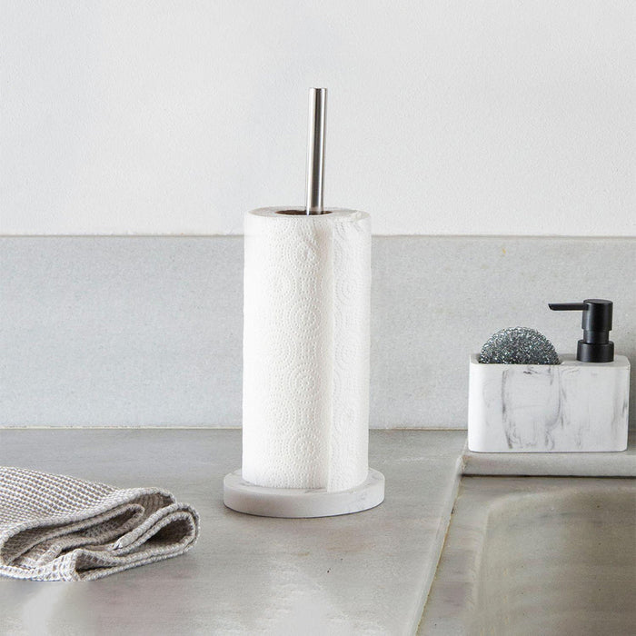 ANDREA HOUSE CC66285  Portarrollos Papel Cocina Poliresina Efecto Mármol