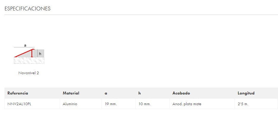 EMAC NOVONIVEL-2 Aluminio Plata Mate