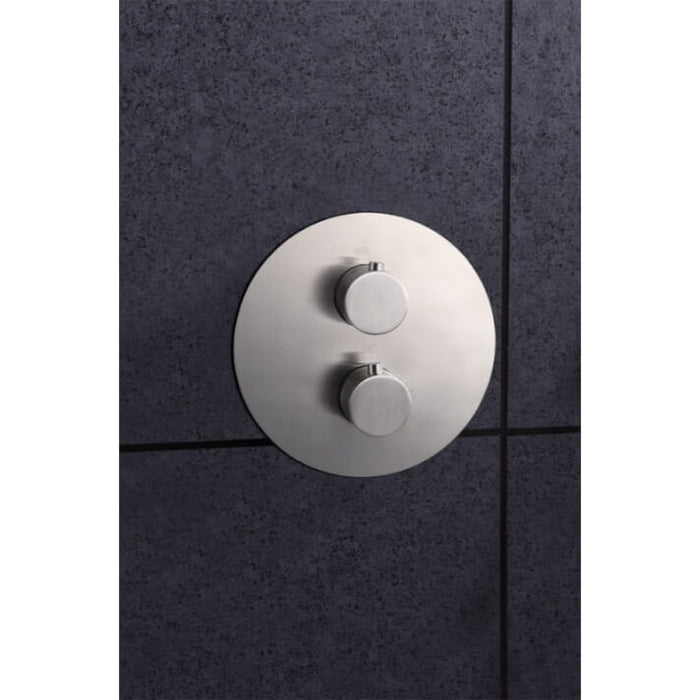 IMEX GTK034 MOSCU Conjunto de Ducha Empotrado Termóstatico Acero