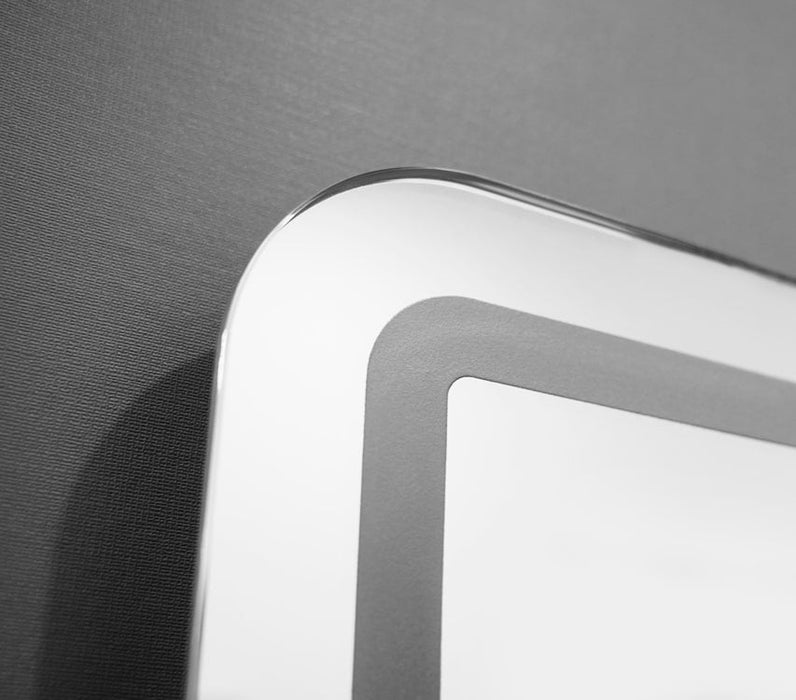 LEDIMEX AUST012/70 AUSTRIA LED Square Mirror Rounded Edge Front Light Chrome 70x80 cm