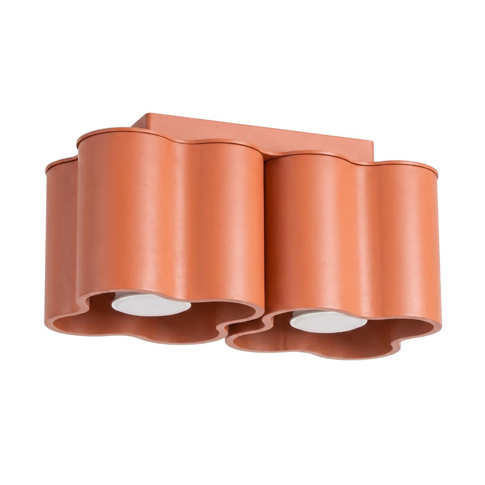 SOLLUX SL.3352 Lámpara De Techo Ovio 2 Ocre Rojo Gu10