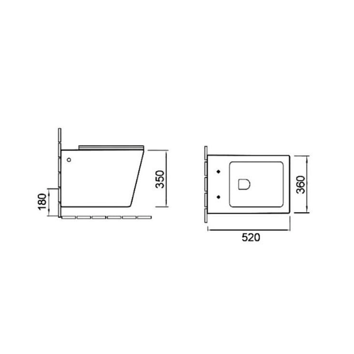 NOVOBATH LONDRES Inodoro Suspendido Rimless Blanco