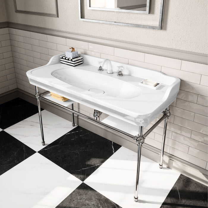 VALADARES APOLO White Sink with Metal Support