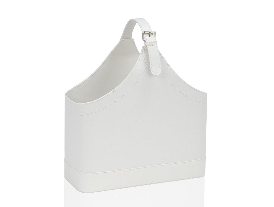 ANDREA HOUSE AX62329 Revistero Efecto Piel Blanca