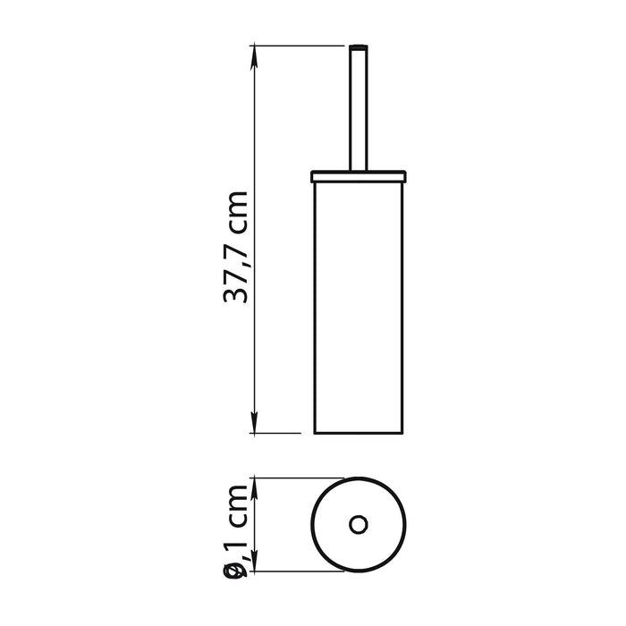 GEDY TO331300100 TONGA Chrome Toilet Brush Holder